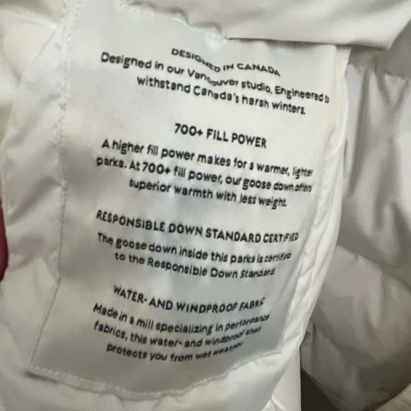 Aritzia Wilfred cocoon parka white warm with goose down M - Picture 4 of 8